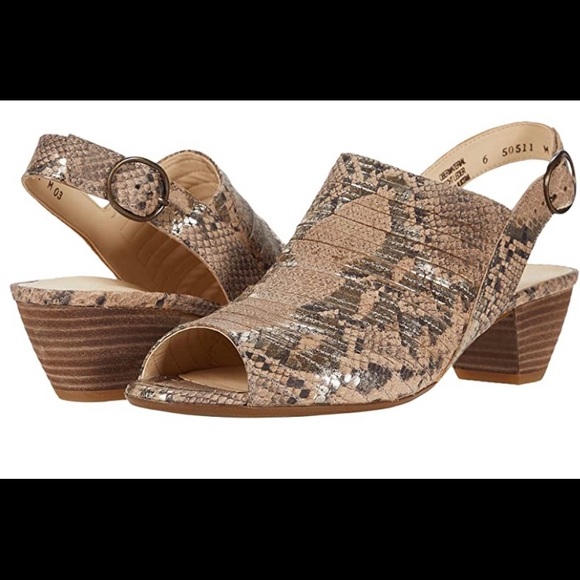 $339 Paul Green Cheri sling back wedge sz 7 - Picture 1 of 7